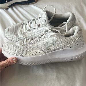 Under Armour White Lightweight Mesh Sneakers